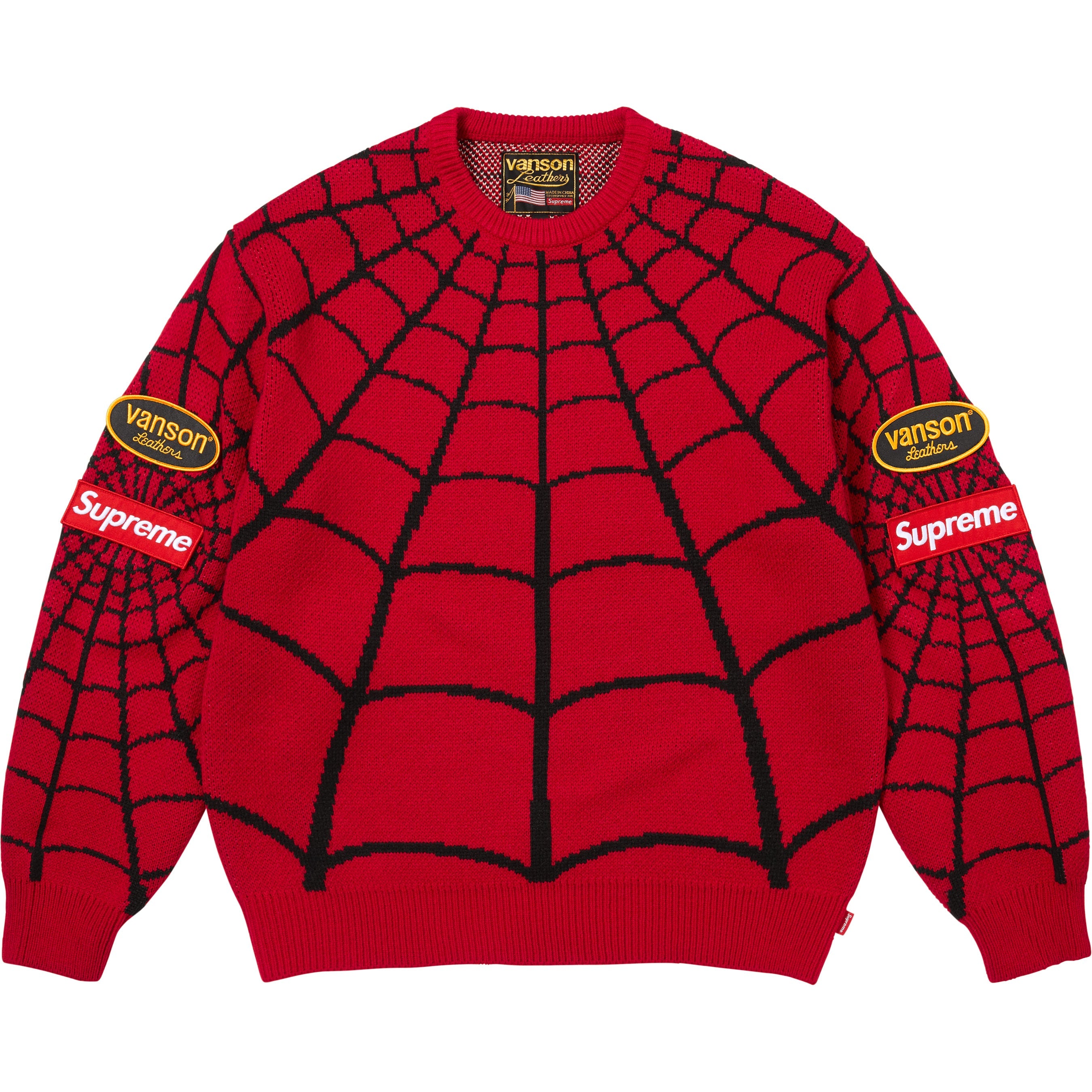 Supreme®/Vanson Leathers® Spider-Man Sweater view 8